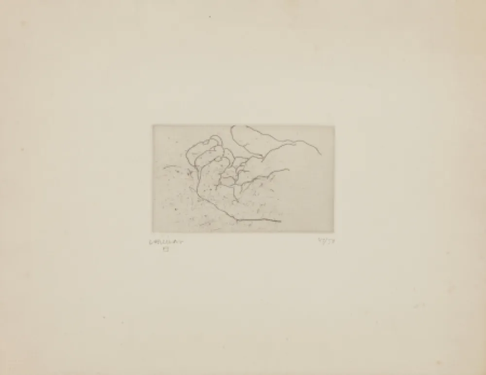 Água-Forte Chillida - Esku IV (Mano IV)