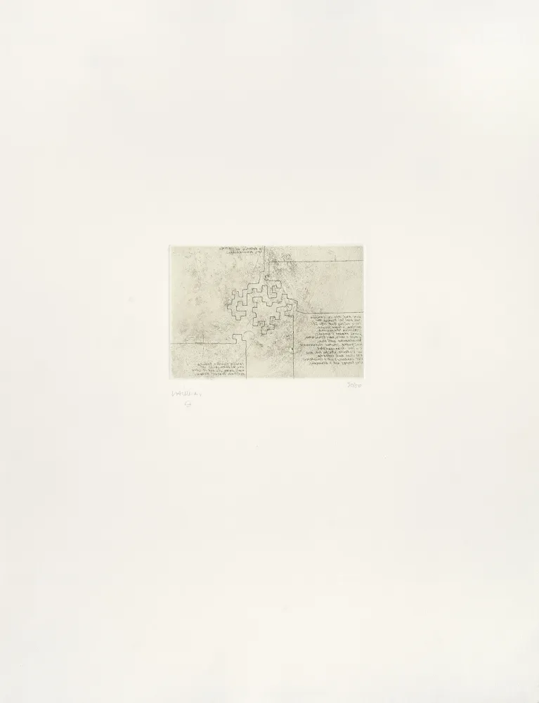 Gravura Chillida - Hommage à Rosalia de Castro 