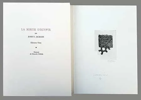 Livro Ilustrado Chillida - La sortie d'Egypte