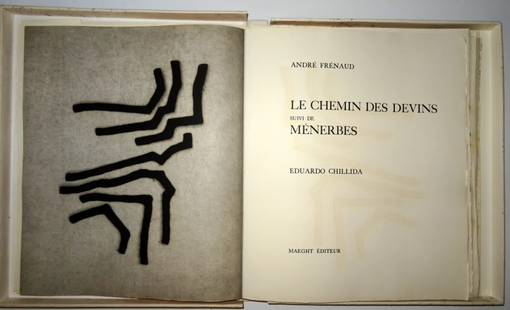 Livro Ilustrado Chillida - Les chemin des Devins / Menerbés