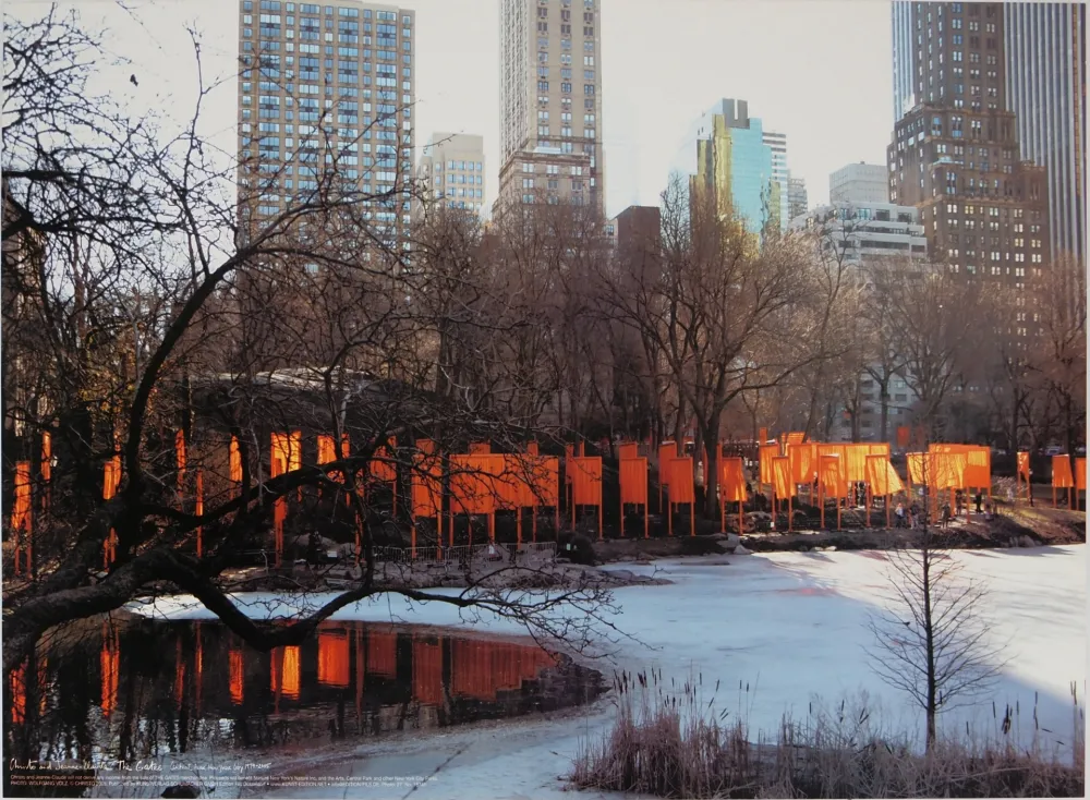 Cartaz Christo - Gates near Frozen Lake, Central Park New York