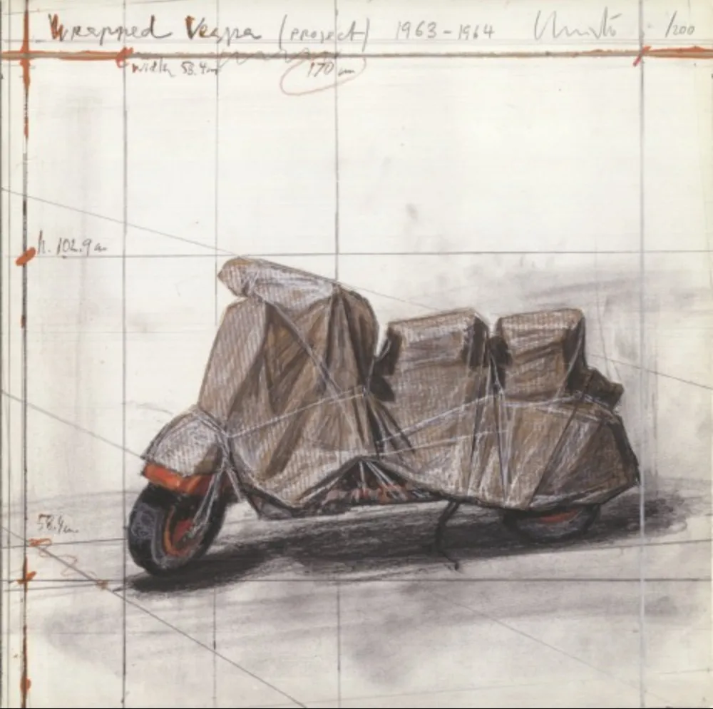 Múltiplo Christo - Wrapped Vespa