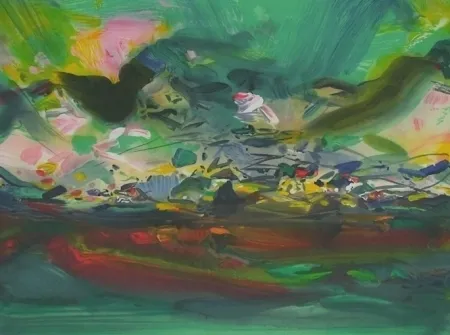 Litografia Chu Teh Chun  - Sans titre