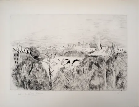 Gravura Clairin - Le Pont Marie