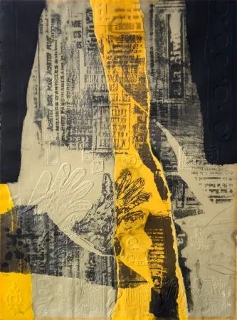 Água-Forte Clavé - Composición con Amarillo