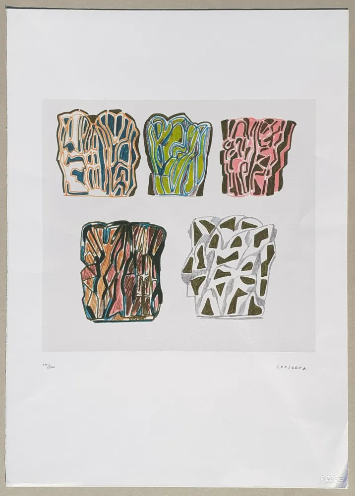 Litografia Consagra - Composizione