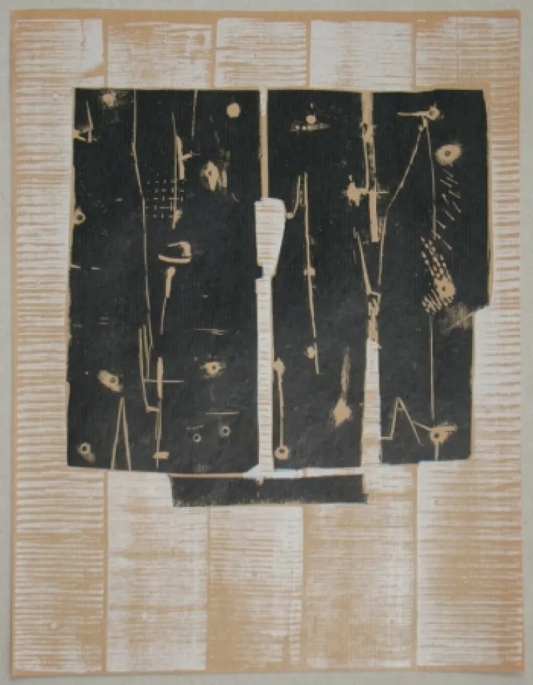 Xilogravura Consagra - Gravure sur bois pour XXe Siècle