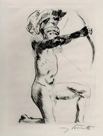 Água-Forte Corinth - Bogenschütze