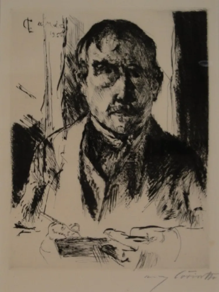 Água-Forte Corinth - Selbstbildnis