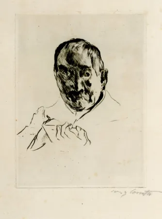 Água-Forte Corinth - Selbstbildnis