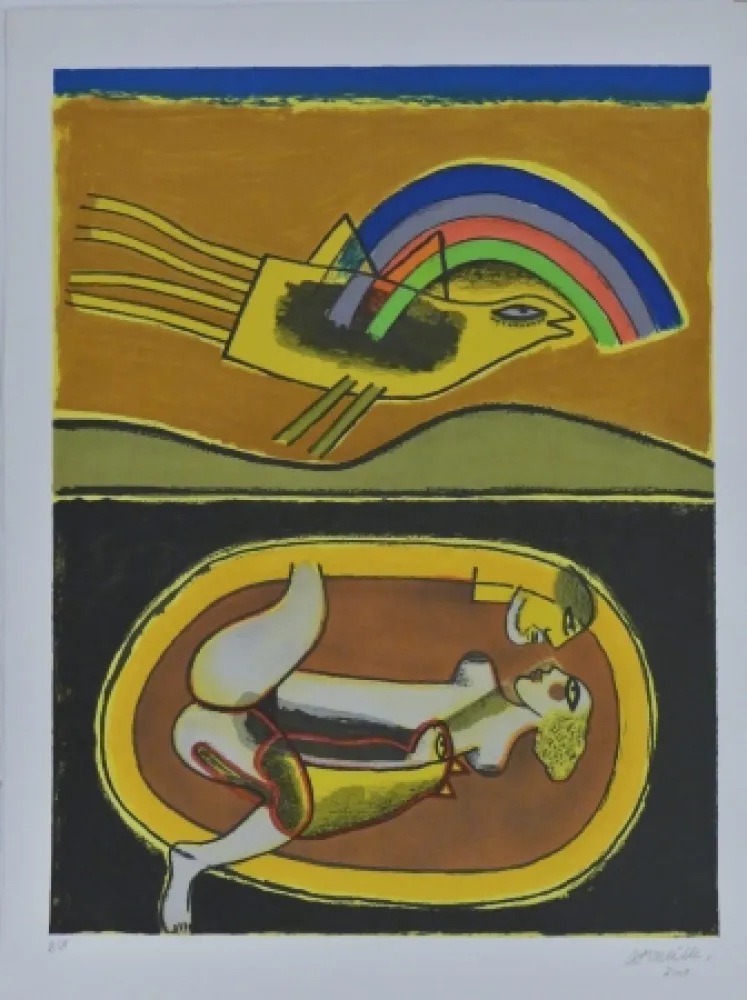 Litografia Corneille - Composition 1