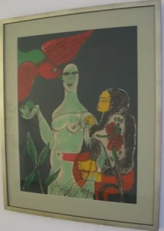 Litografia Corneille - Homage a Eric Satie