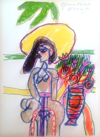 Serigrafia Corneille - Jolie dame 