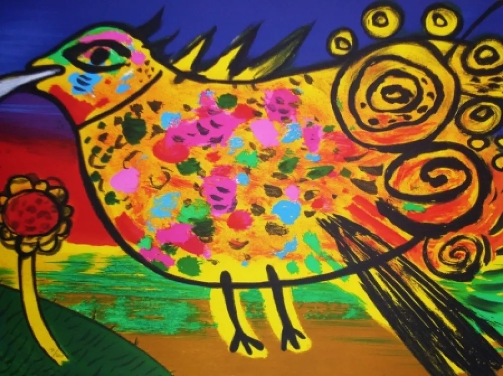 Litografia Corneille - Oiseau