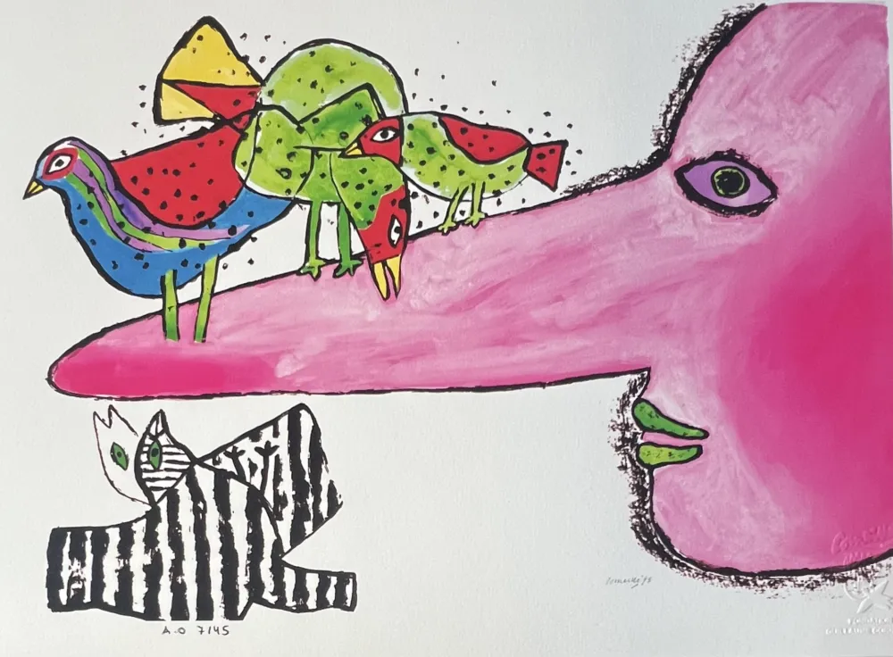 Gravura Digital Corneille -  Pinocchio 1973 Tirage numéroté 45 ex AO