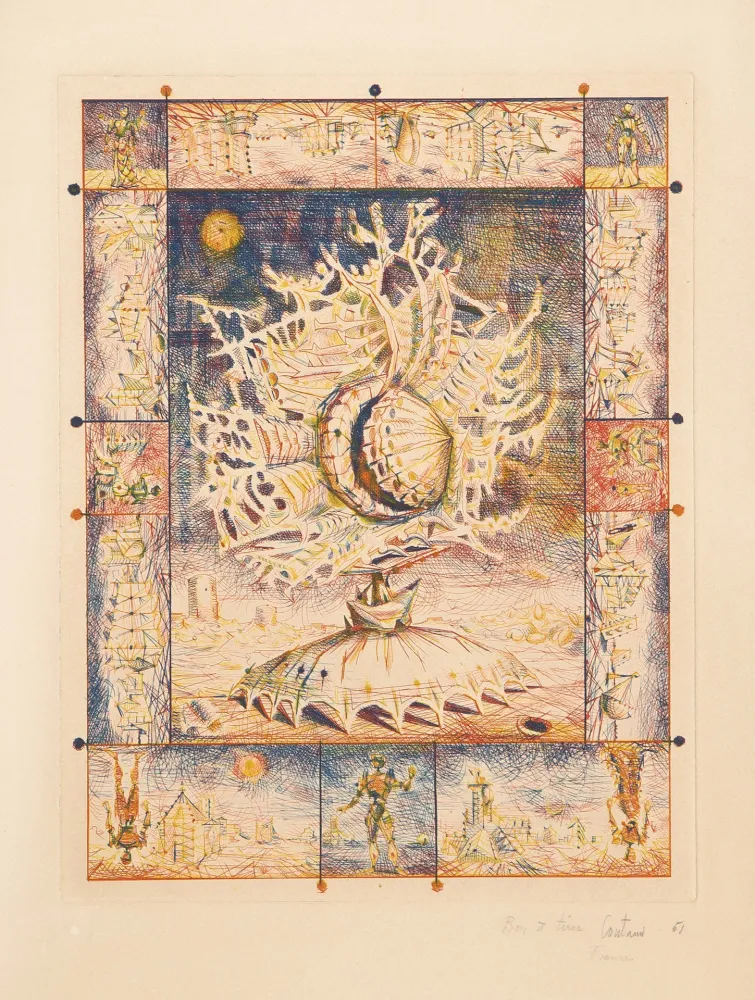 Gravura Coutaud - Visage Nocturne