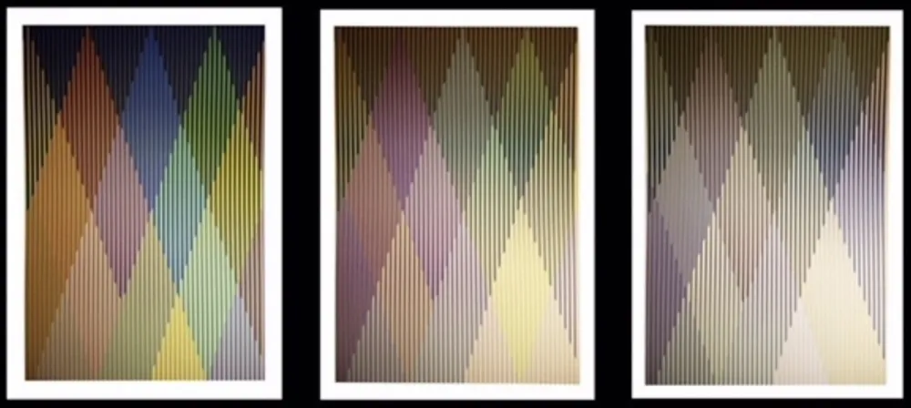 Serigrafia Cruz-Diez - Couleur Additive Perseus, Portfolio of 3