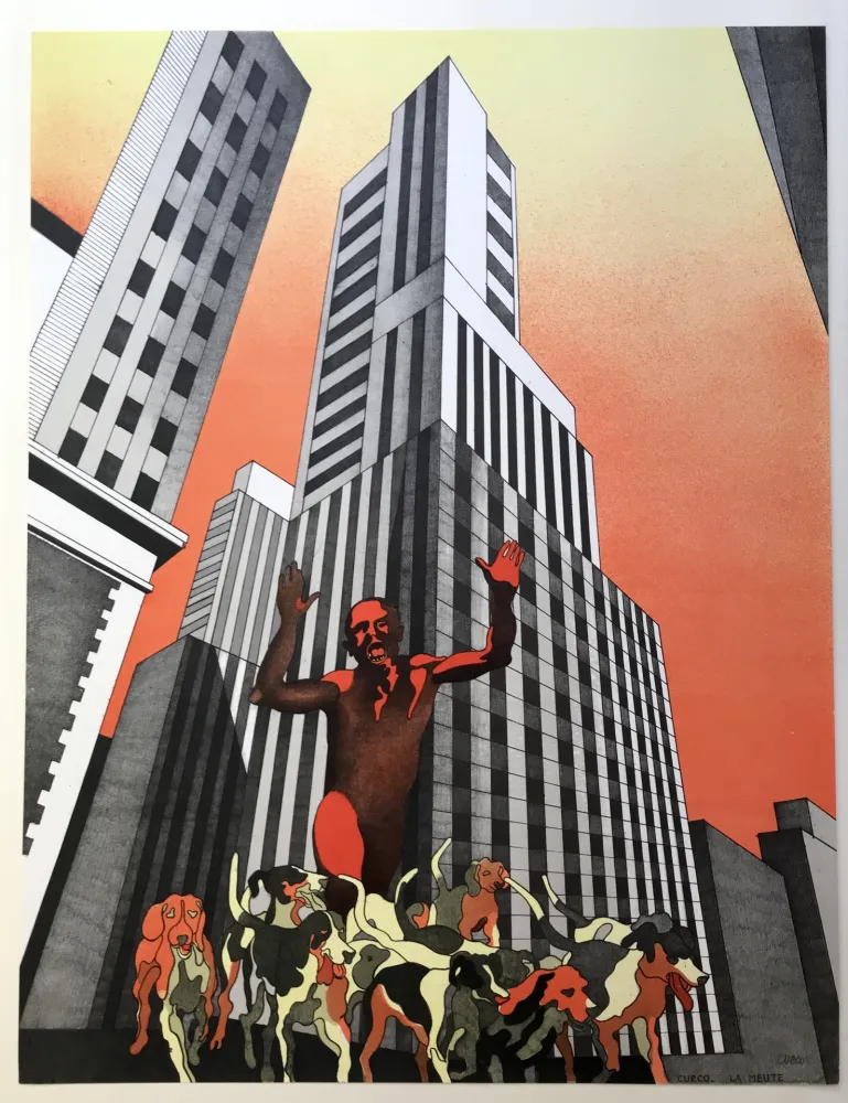 Litografia Cueco - La meute