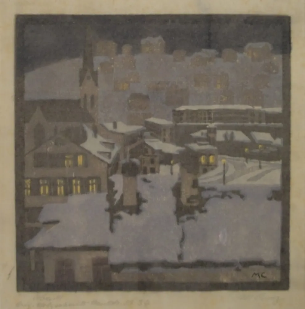 Xilogravura Cunz - Abend