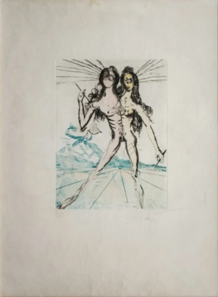 Gravura Dali - Bicefalo, da 