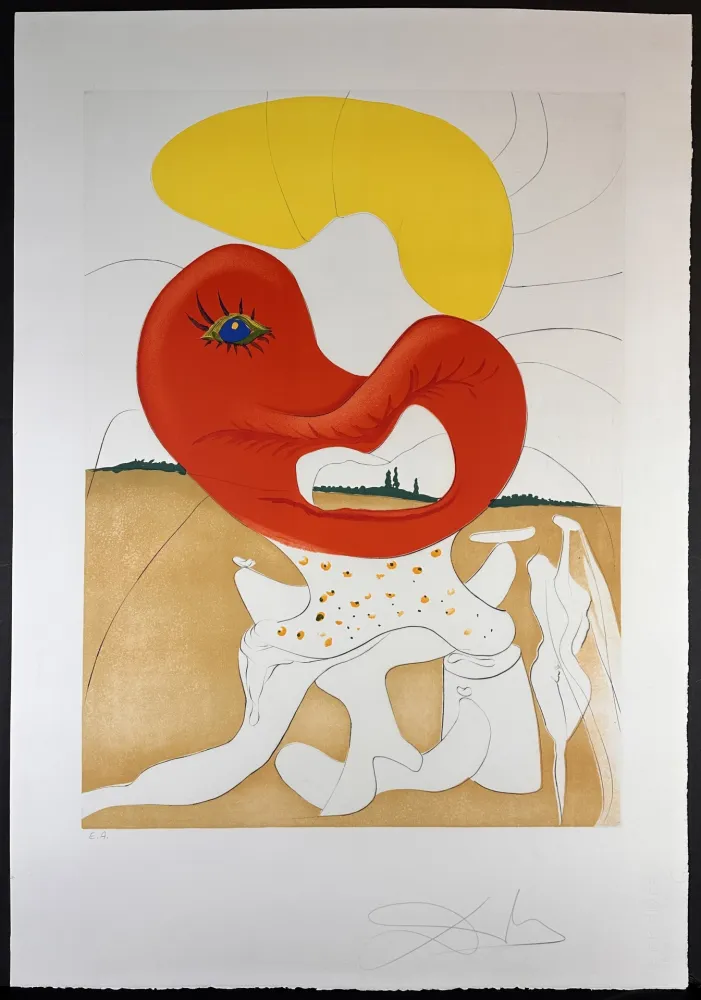 Gravura Dali - Conquest of Cosmos The Blood of The Ying and Yang