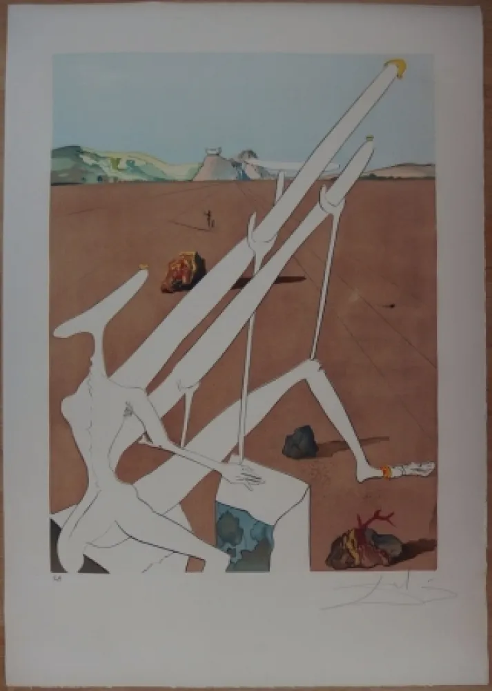 Água-Forte Dali - Dali martien