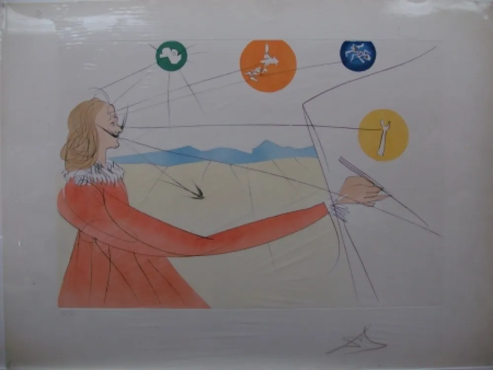 Água-Forte Dali - Dalinean Prophecy of Dali