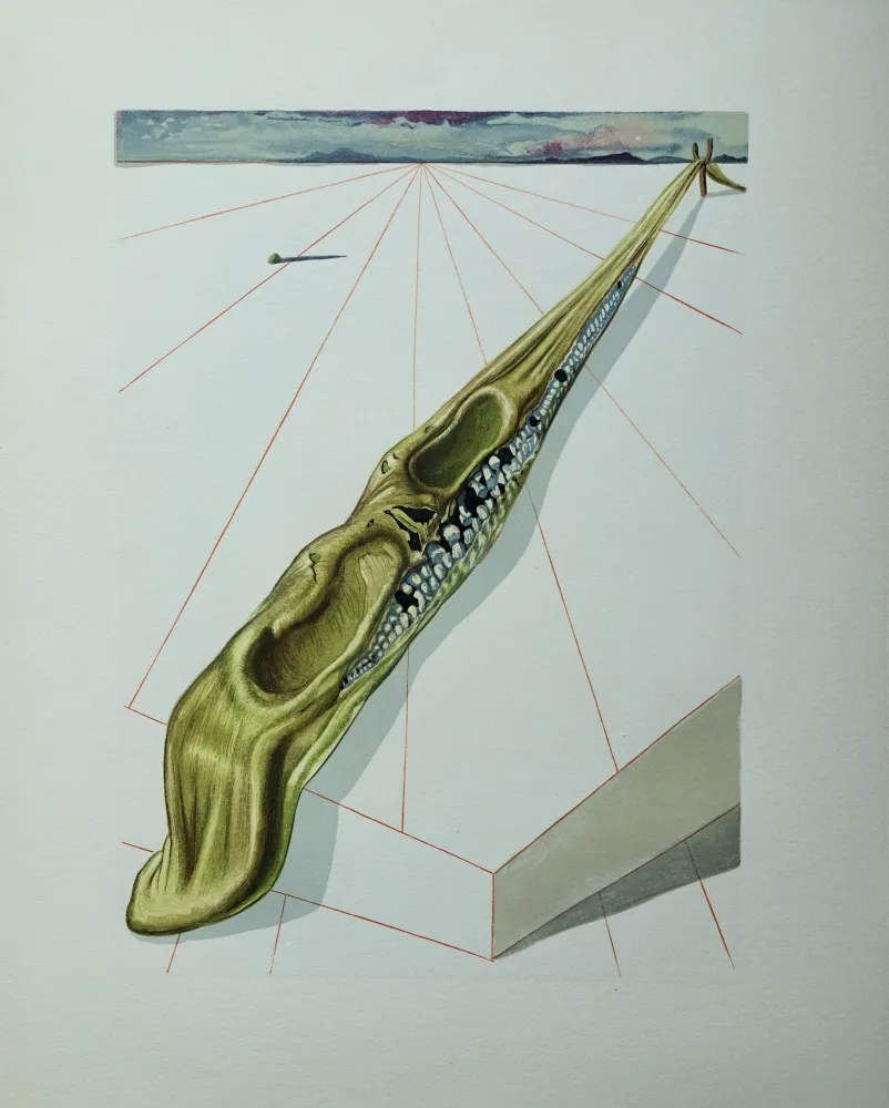 Xilogravura Dali - Divine Comédie, Enfer 14, Les blasphémateurs