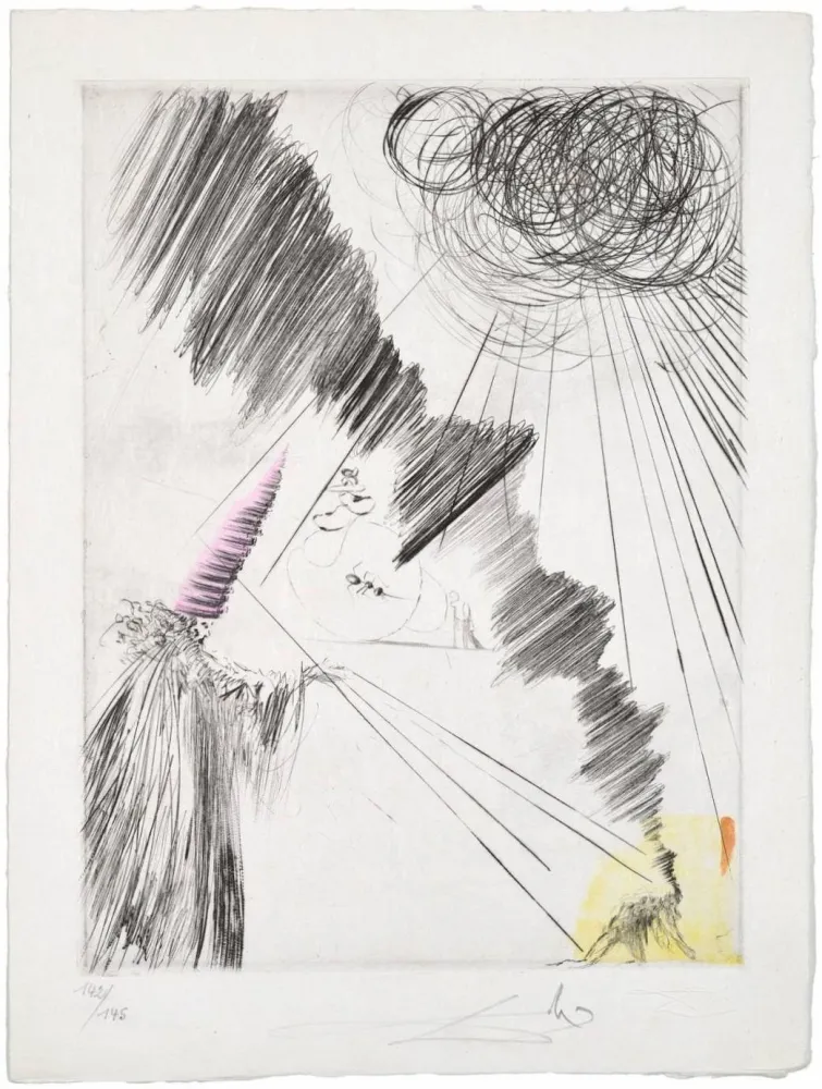 Ponta-Seca Dali - Femme au clown (Woman with Clown)