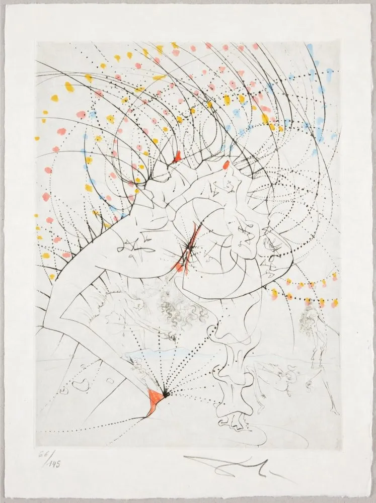 Água-Forte Dali - Femme-feuille, Leaf-woman