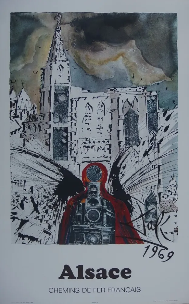 Gravura Dali - France : Alsace (SNCF)