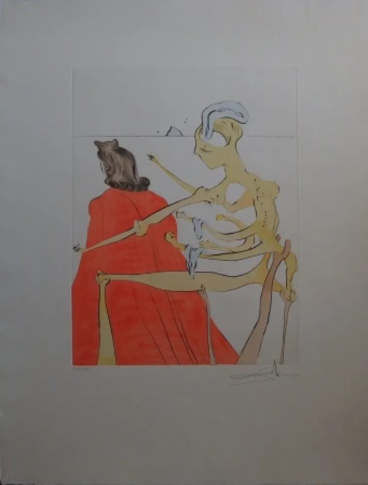 Água-Forte Dali - Gala's godly back (After 50 years of surrealism)