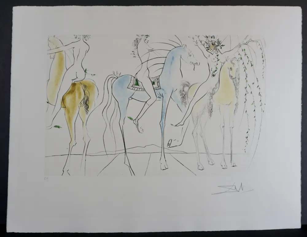 Gravura Dali - Hamadryades Mimetiques Arborescentes 