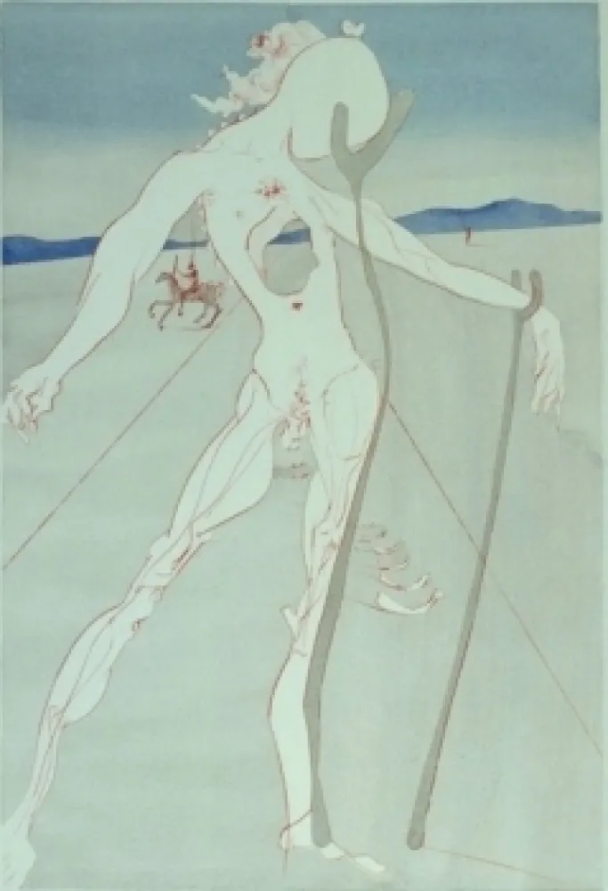 Gravura Dali - Hommage à la Medecine (Vesalius)