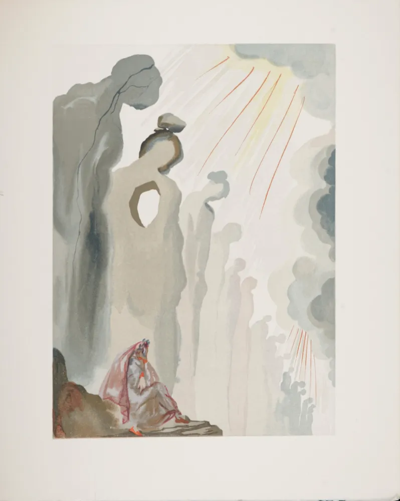 Xilogravura Dali - La Deuxième Corniche, 1963