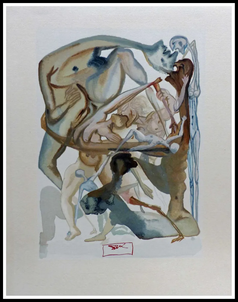 Xilogravura Dali - LA DIVINE COMEDIE