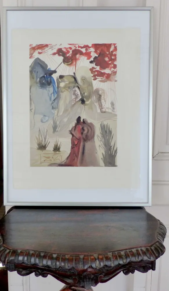 Xilogravura Dali - LA DIVINE COMEDIE - La divine forêt