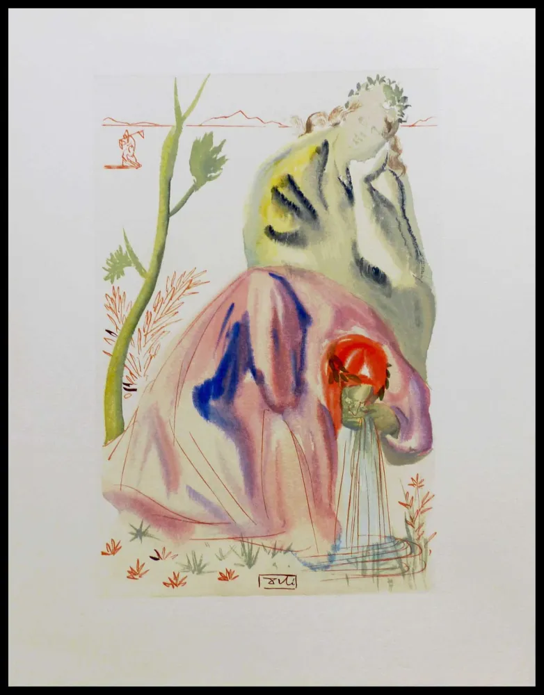 Xilogravura Dali - LA DIVINE COMEDIE - La Source
