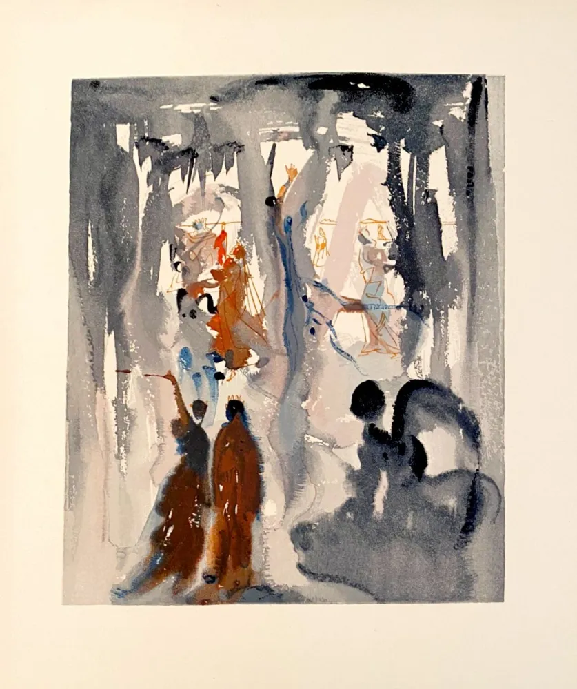 Xilogravura Dali - La Divine Comédie - Paradis 13 - Ainsi fut créée la Terre