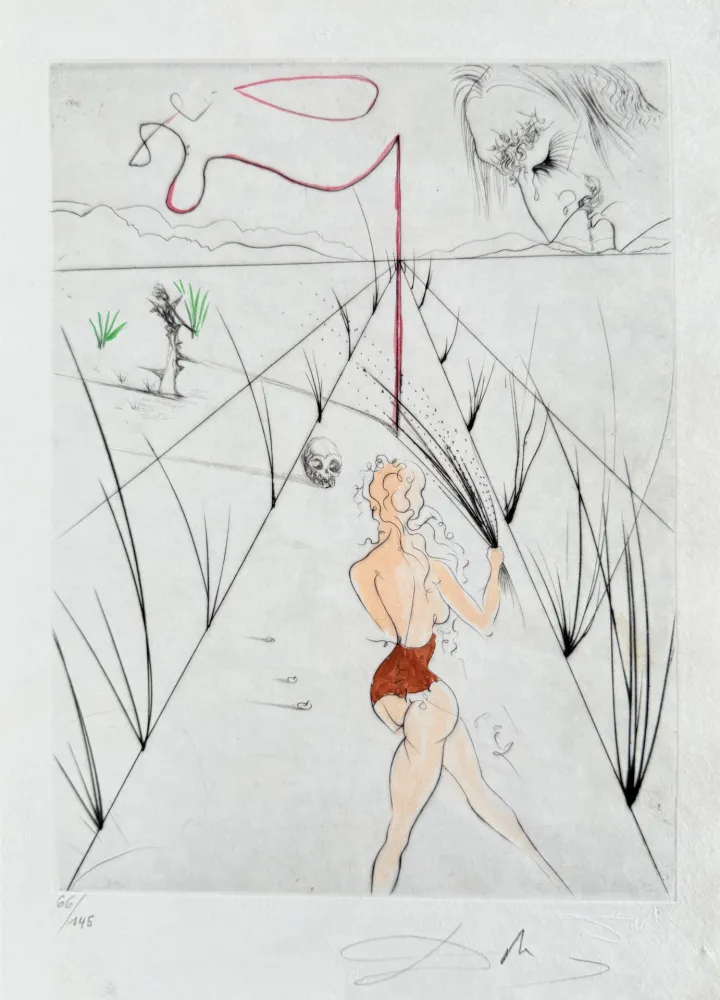 Gravura Dali - La Femme au fouet