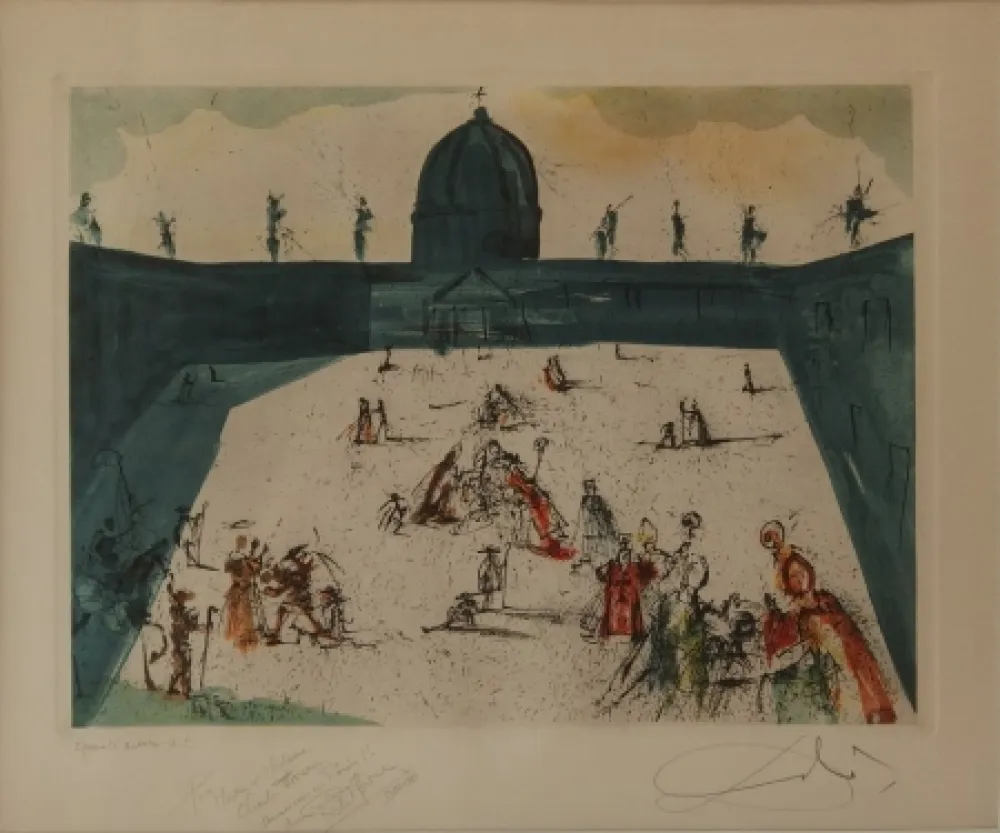 Água-Forte E Água-Tinta Dali - La Place Saint Pierre