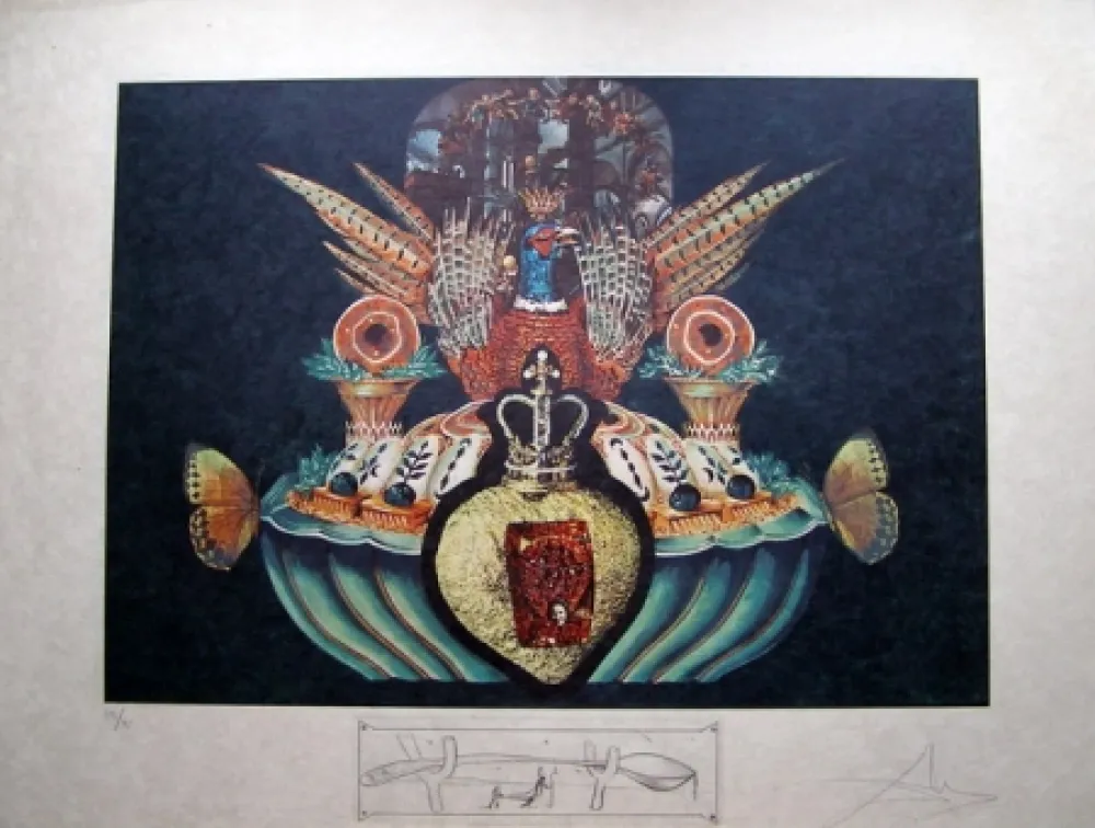 Litografia Dali - LES CHAIRS MONARCHIQUES