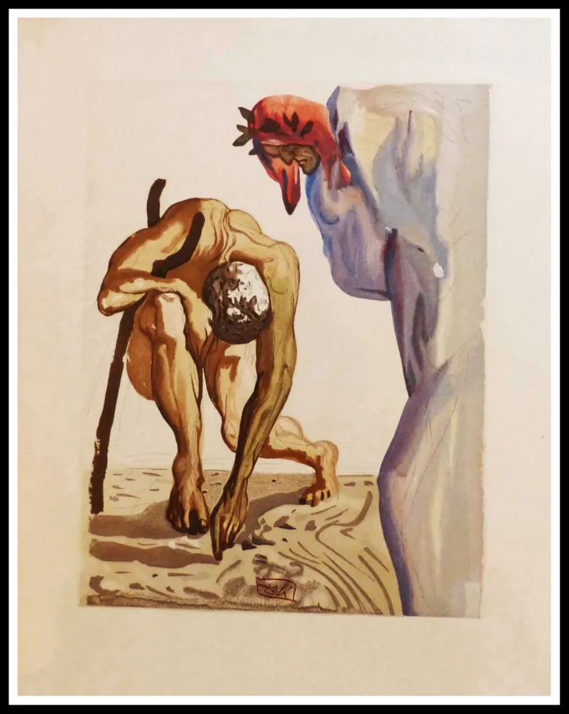 Xilogravura Dali - Les princes de la Vallée