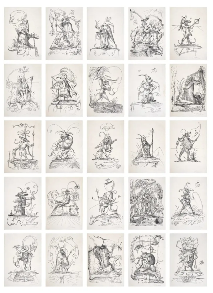 Litografia Dali - Les Songes Drôlatiques de Pantagruel