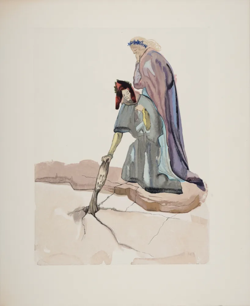 Xilogravura Dali - Les Traîtres à la patrie, 1963