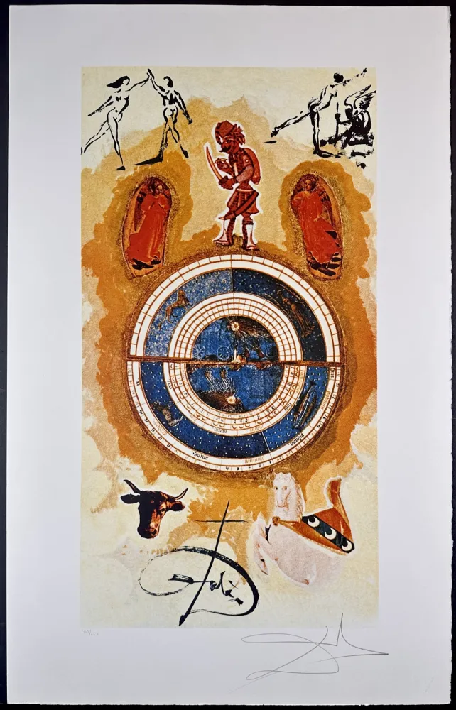 Litografia Dali - Lyle Stuart Tarot Prints Wheel of Fortune