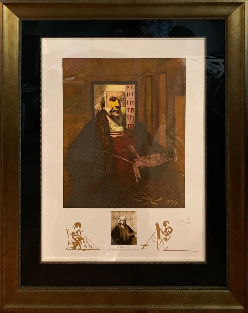 Litografia Dali - Rembrandt (Portrait du Peintre par Lui-Meme)