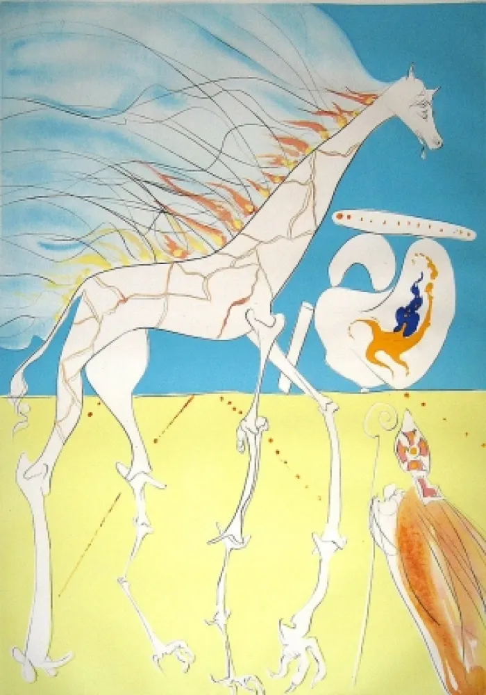 Gravura Dali - Saturnian Giraffe