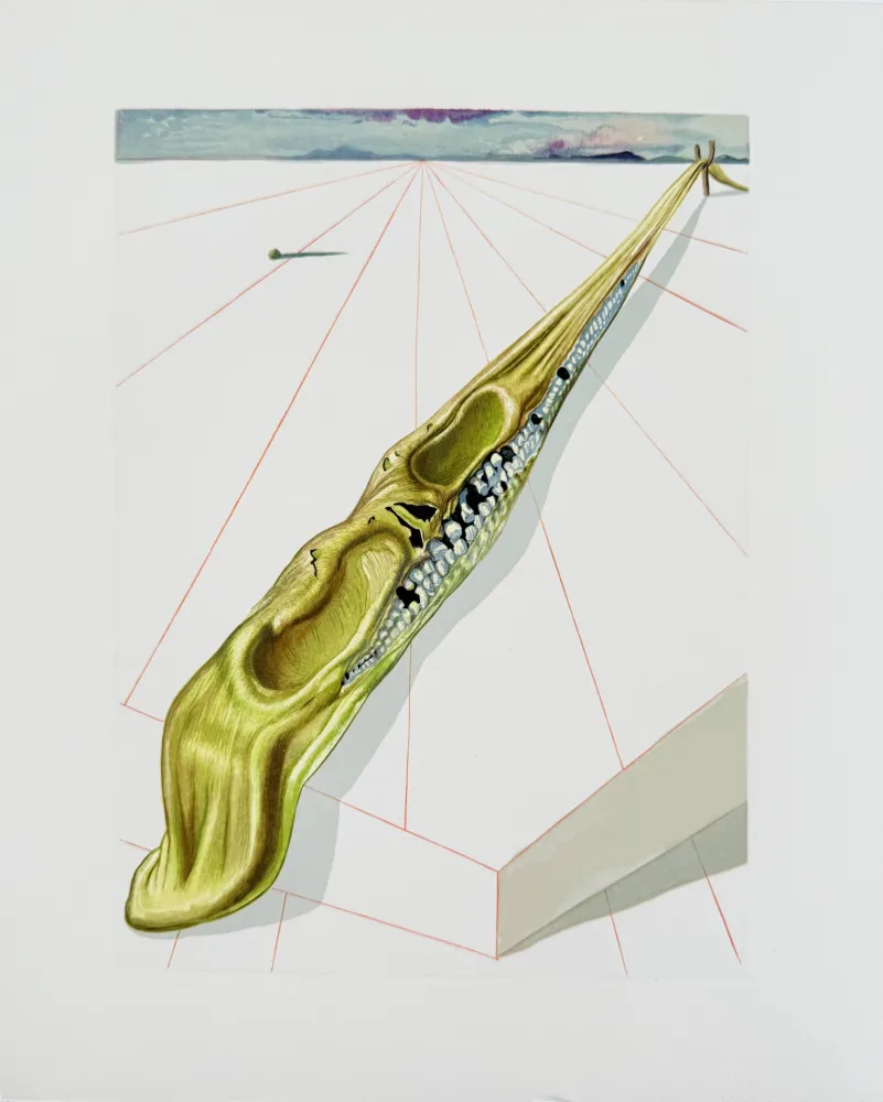 Xilogravura Dali - The Inferno, Canto 14 - Blasphémateurs