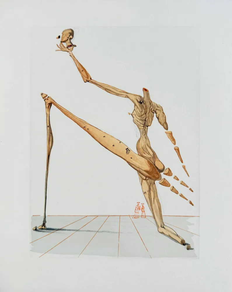 Xilogravura Dali - The Inferno, Canto 28 - Bertan de Horn